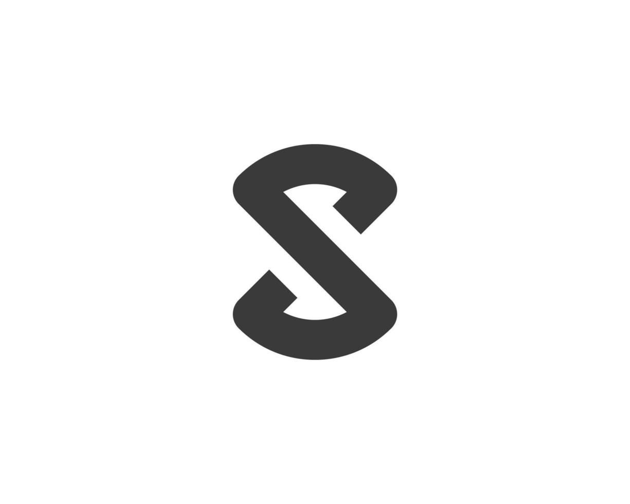 s logotyp design vektor mall