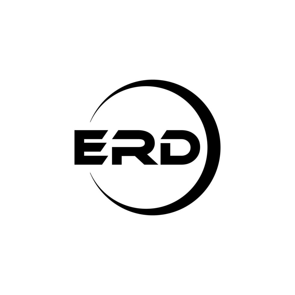 erd brev logotyp design i illustration. vektor logotyp, kalligrafi mönster för logotyp, affisch, inbjudan, etc.