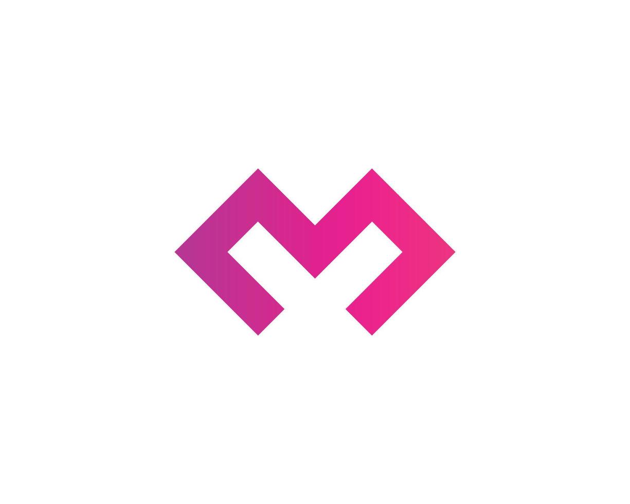 m-Logo-Design-Vektorvorlage vektor