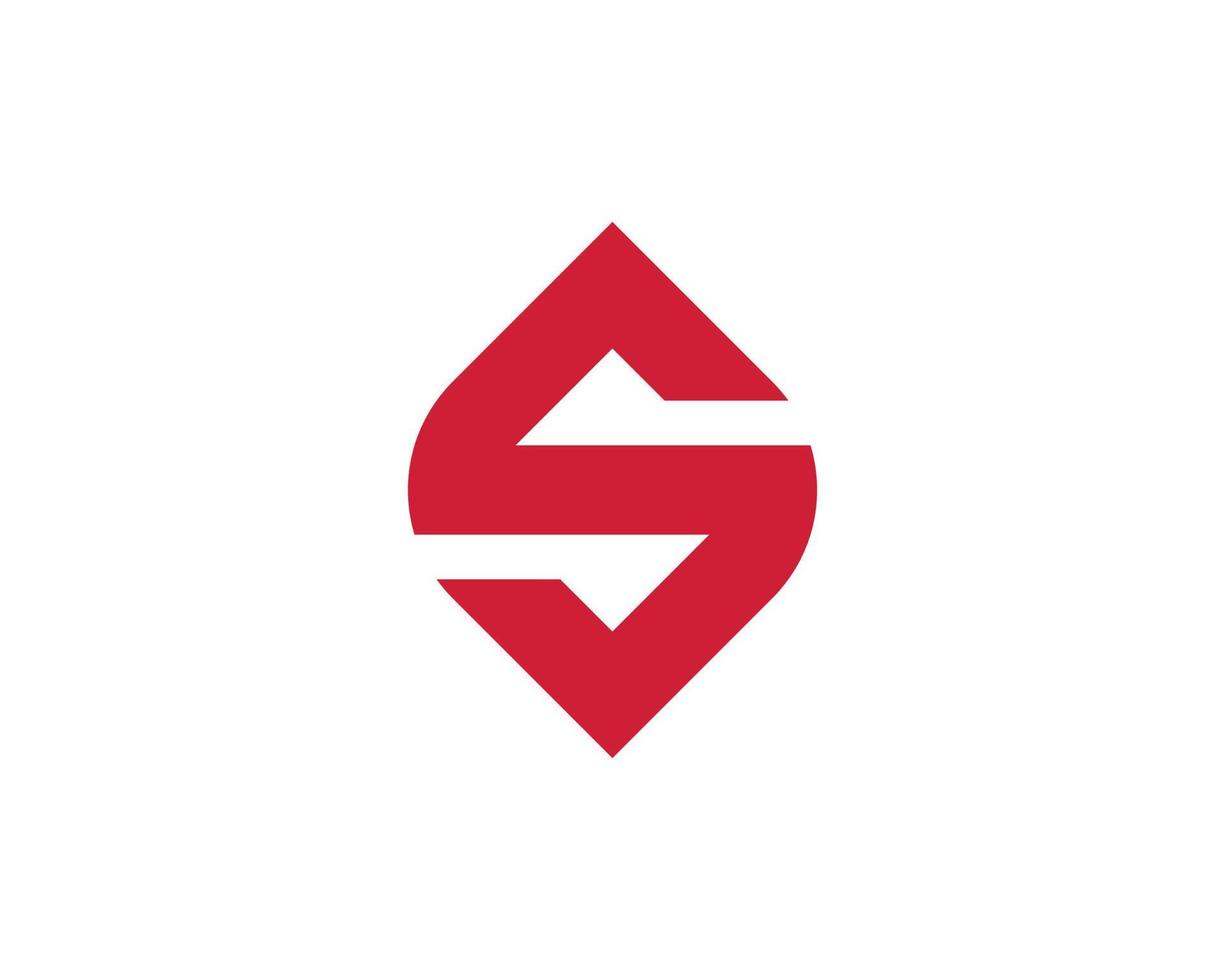 s logotyp design vektor mall