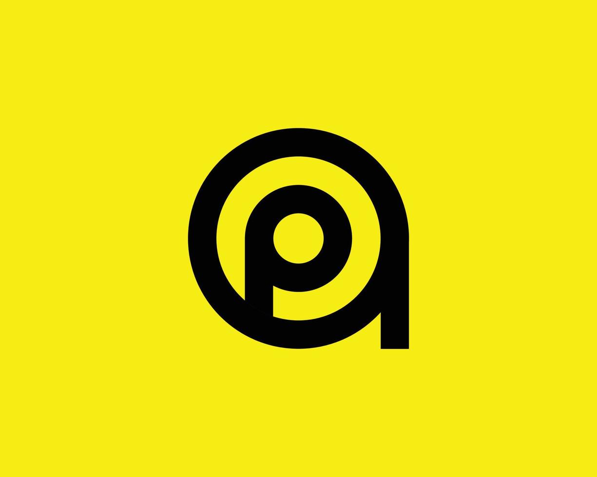 ap pa-Logo-Design-Vektorvorlage vektor
