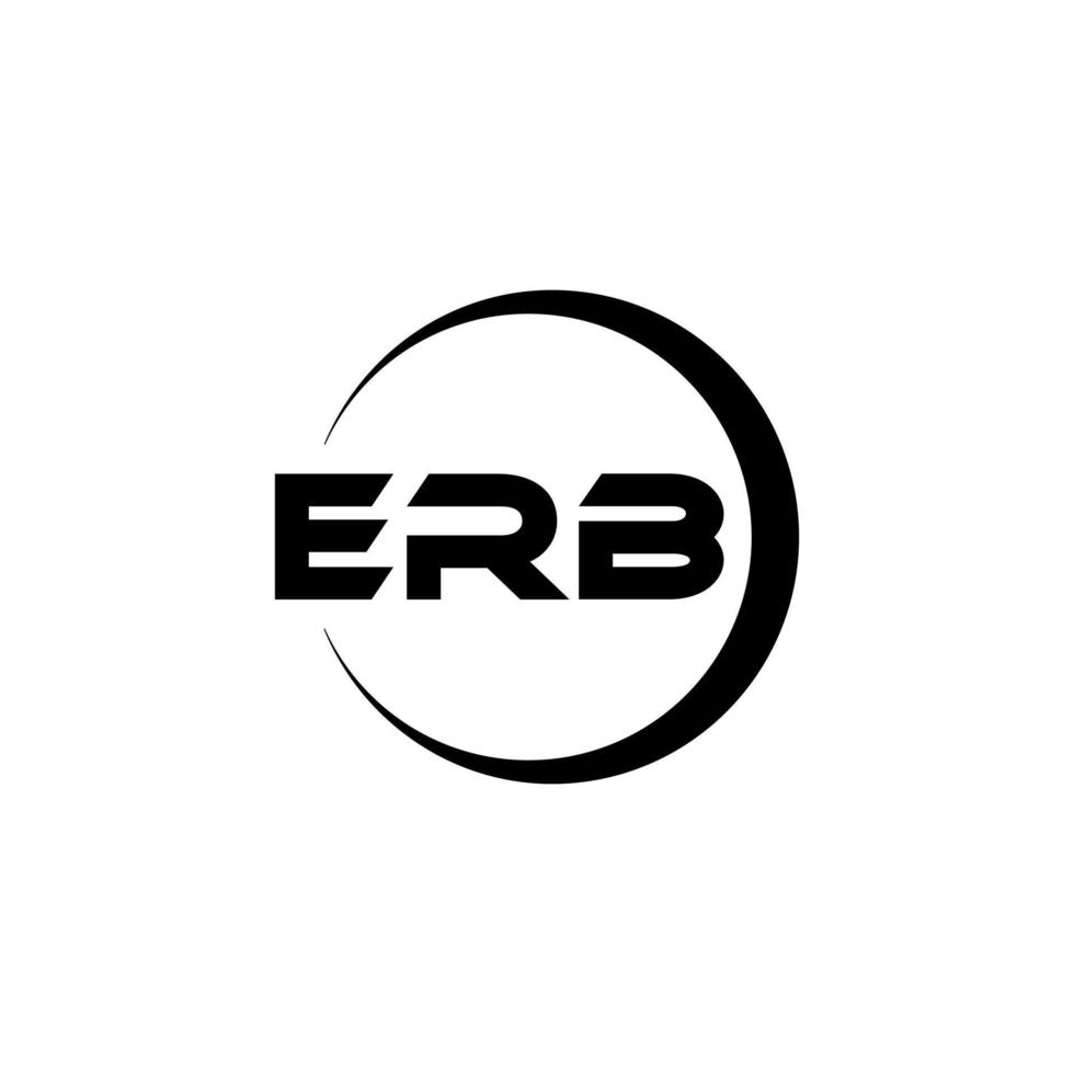 erb brev logotyp design i illustration. vektor logotyp, kalligrafi mönster för logotyp, affisch, inbjudan, etc.