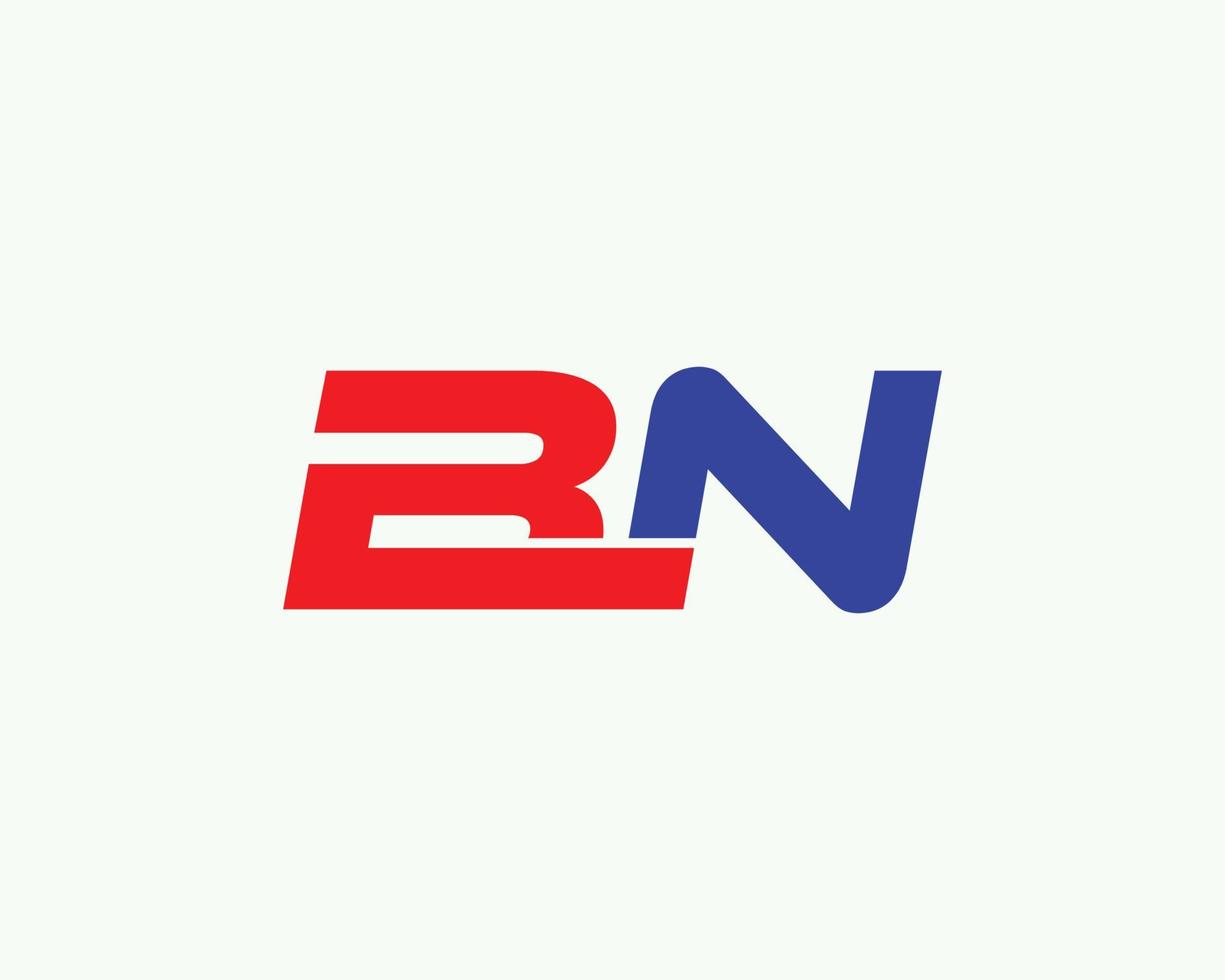 bn nb-Logo-Design-Vektorvorlage vektor