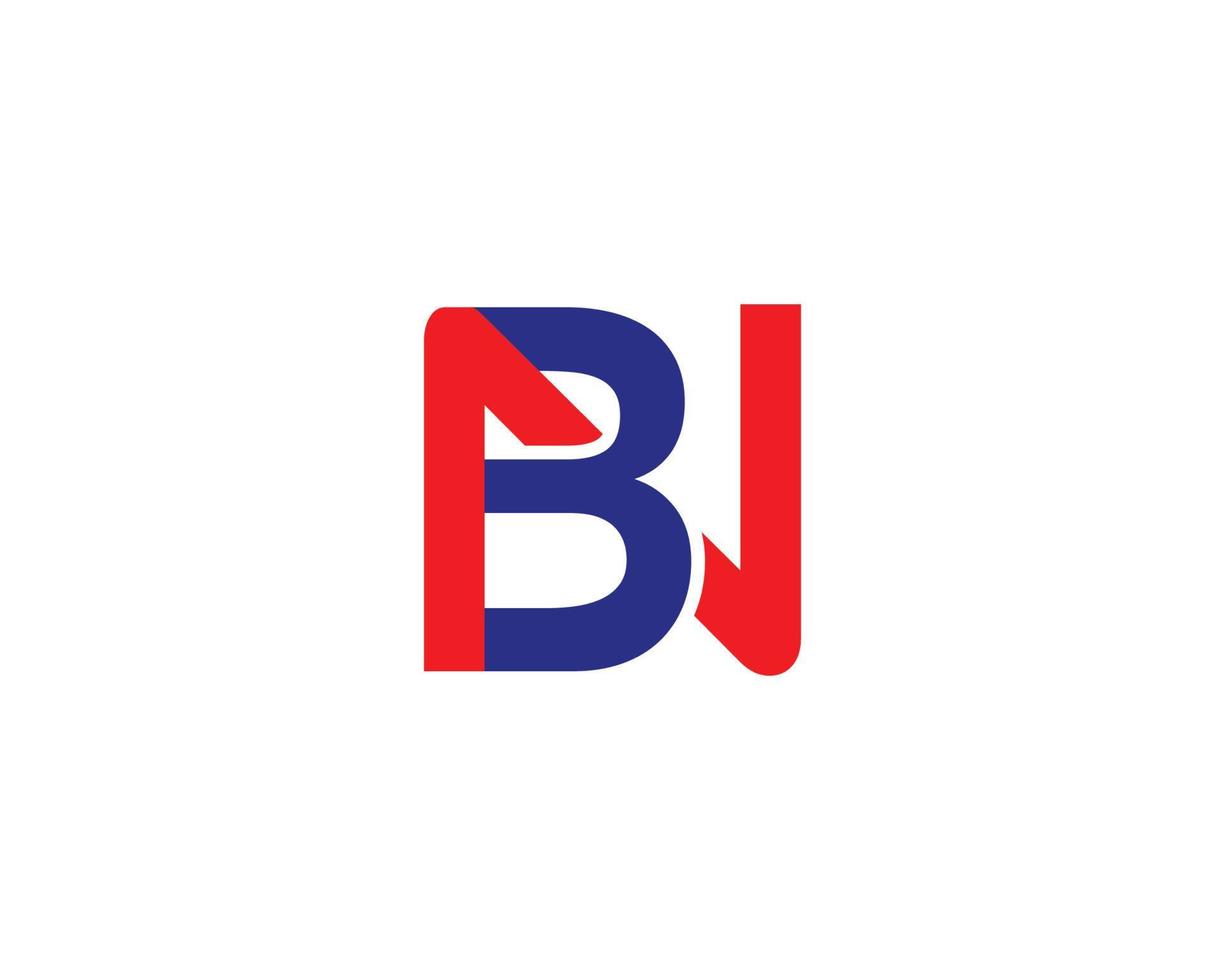 bn nb-Logo-Design-Vektorvorlage vektor