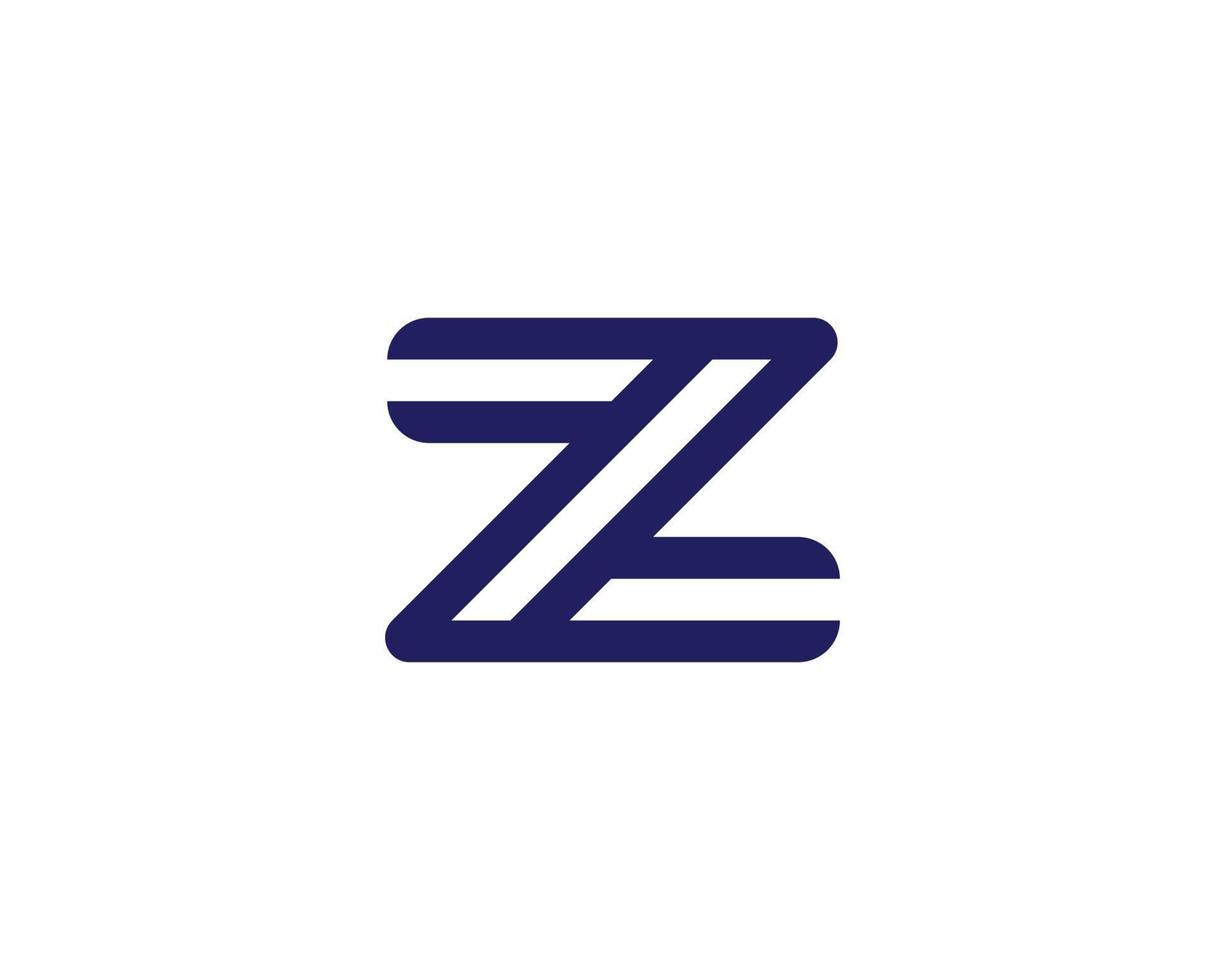 z zz-Logo-Design-Vektorvorlage vektor