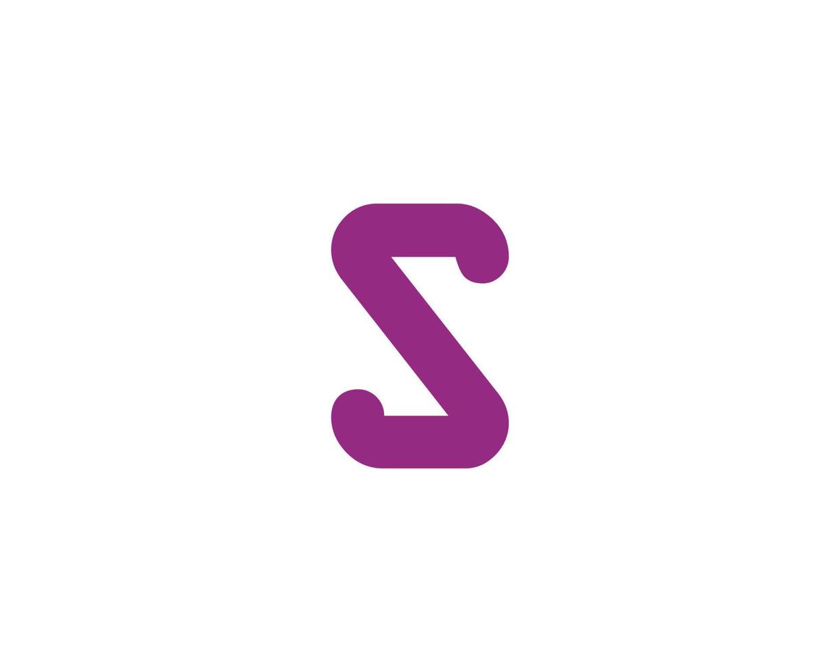 s logotyp design vektor mall