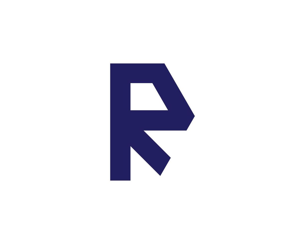 r logotyp design vektor mall