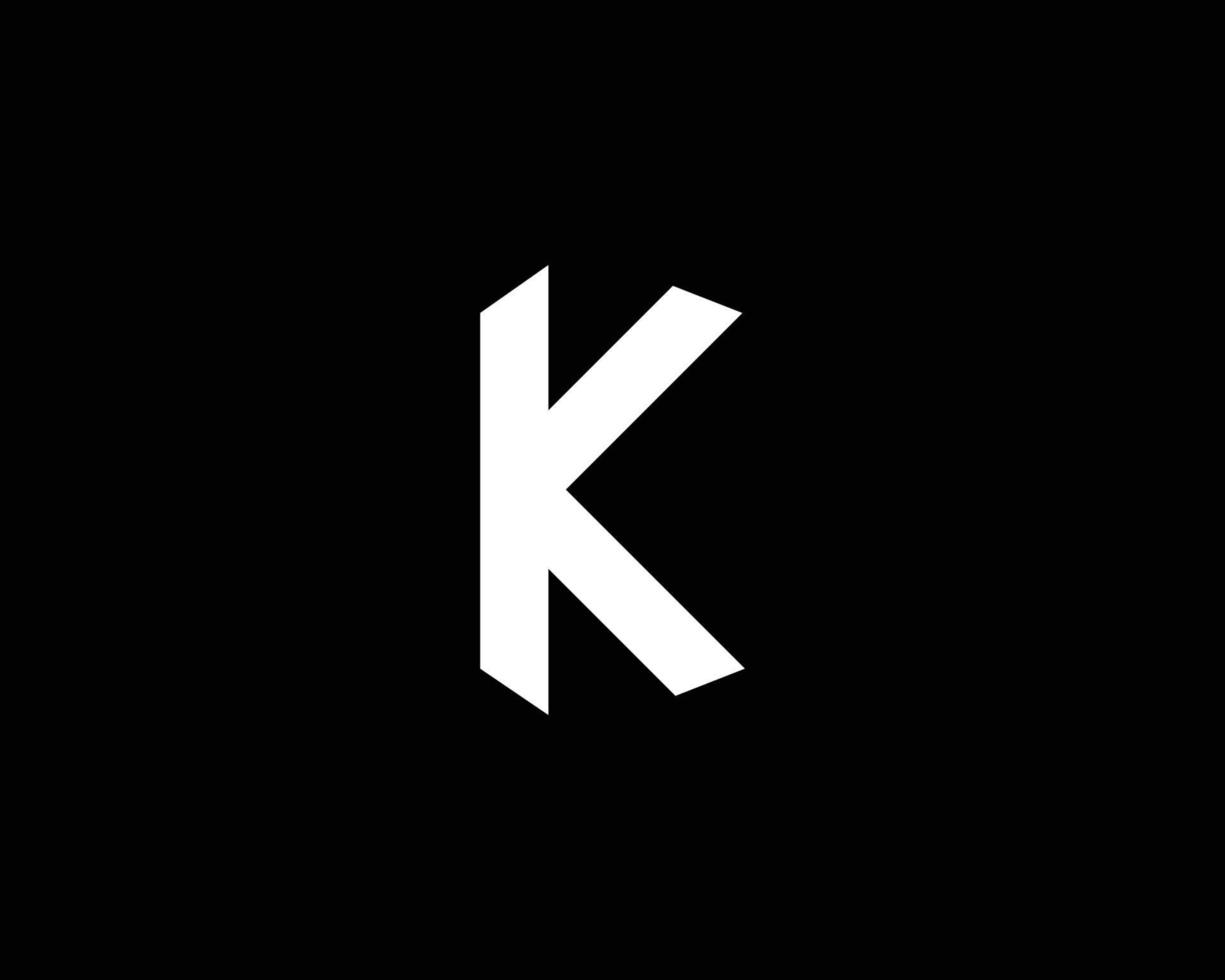 k logotyp design vektor mall