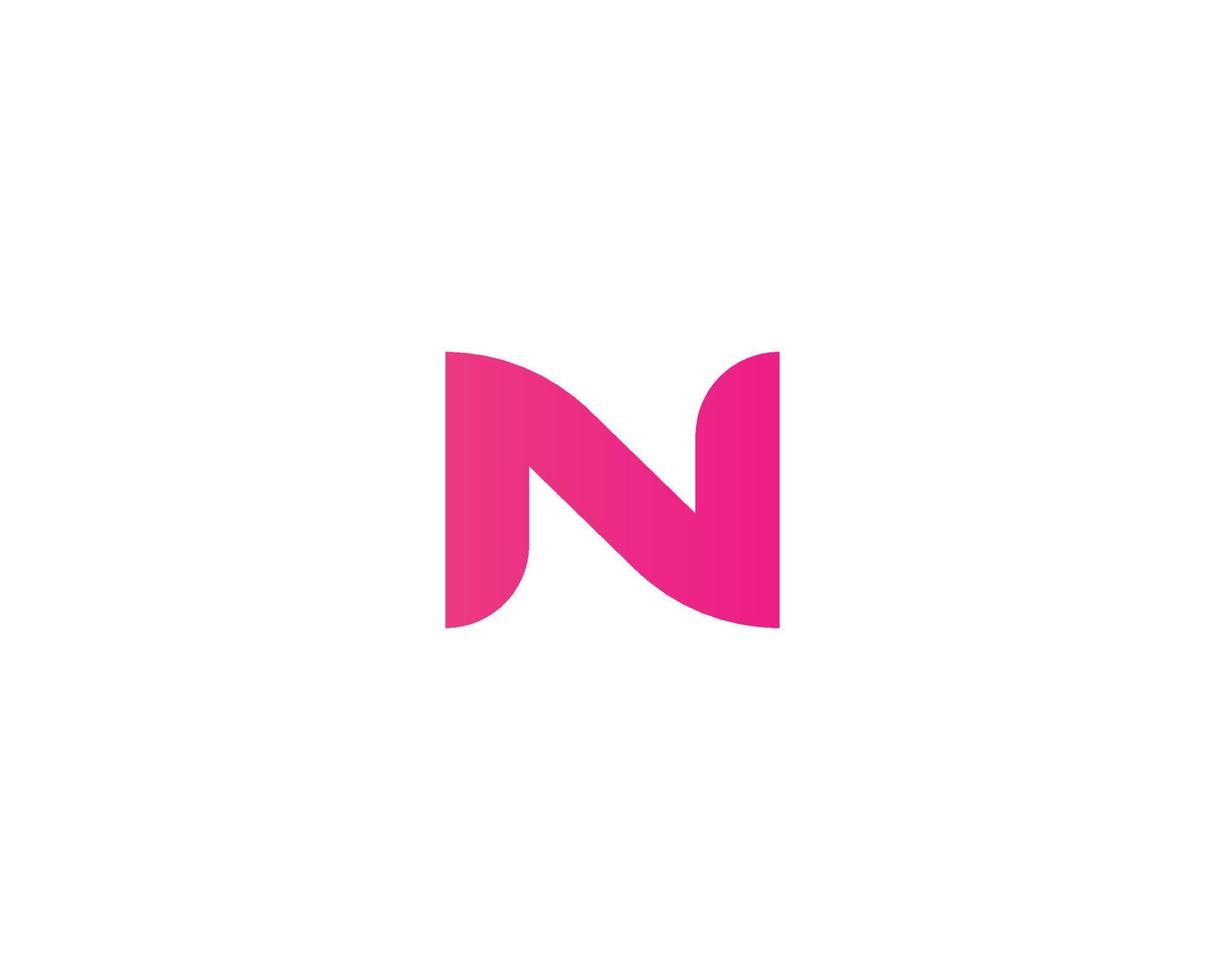 n-Logo-Design-Vektorvorlage vektor