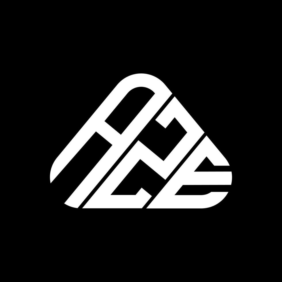 aze letter logo kreatives design mit vektorgrafik, aze einfaches und modernes logo in dreieckform. vektor