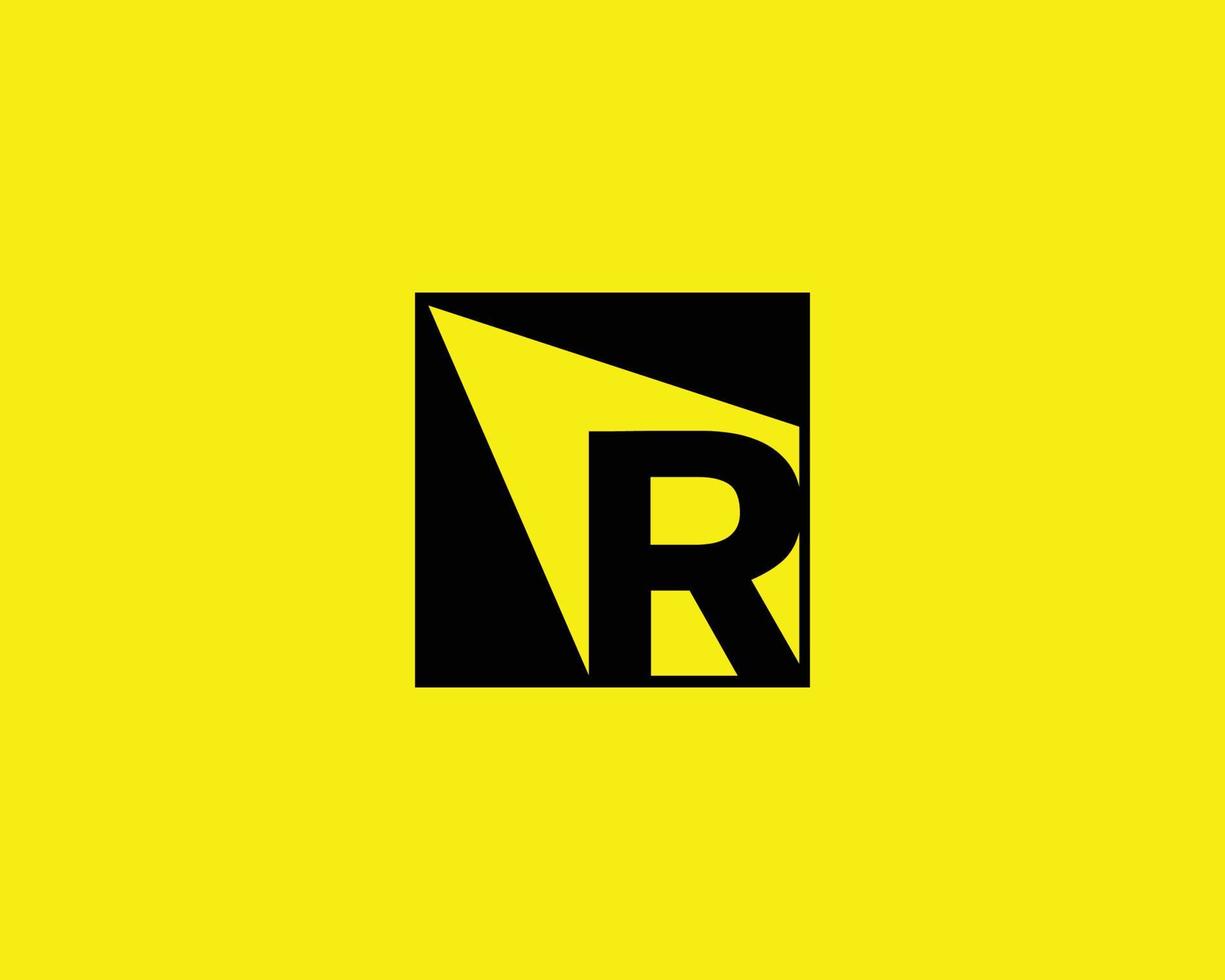 r logotyp design vektor mall