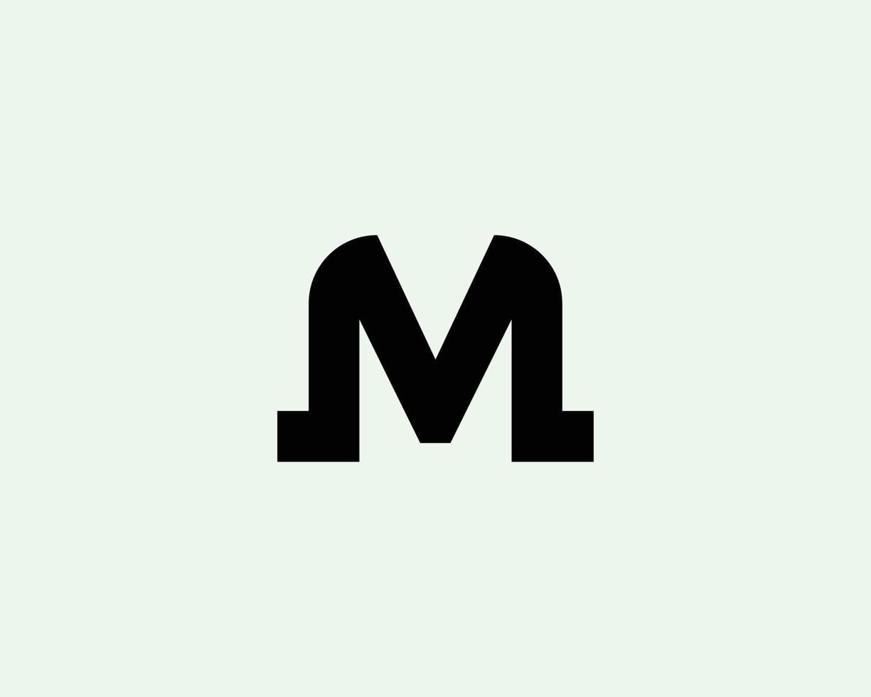 m-Logo-Design-Vektorvorlage vektor