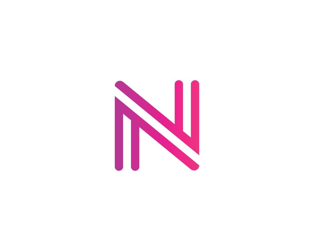 n-Logo-Design-Vektorvorlage vektor