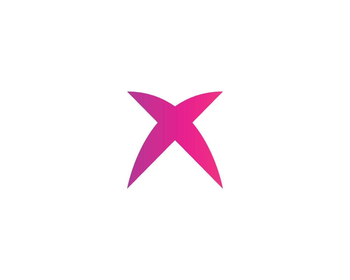 x logotyp design vektor mall