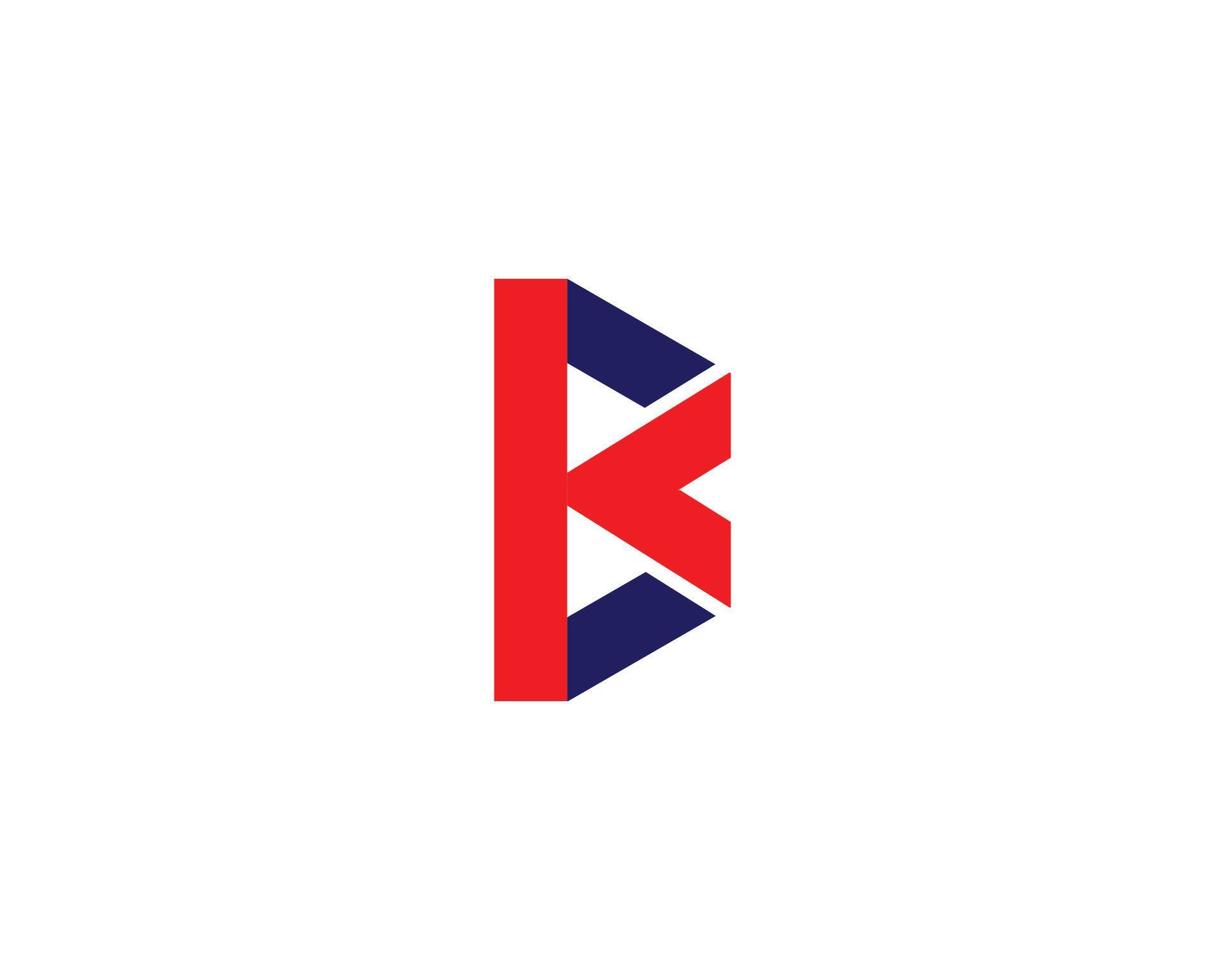 bk kb-Logo-Design-Vektorvorlage vektor