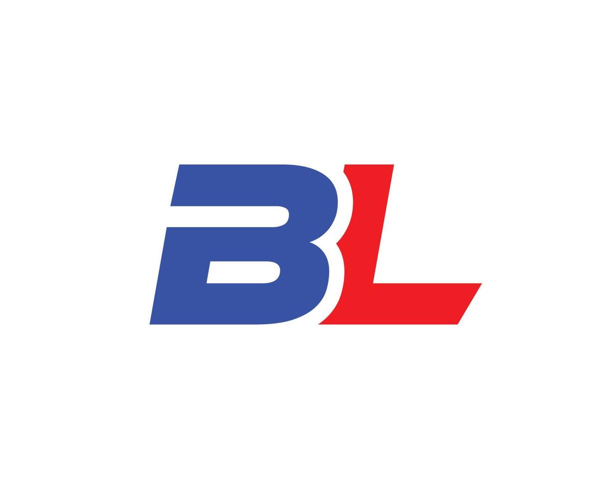 bl lb-Logo-Design-Vektorvorlage vektor