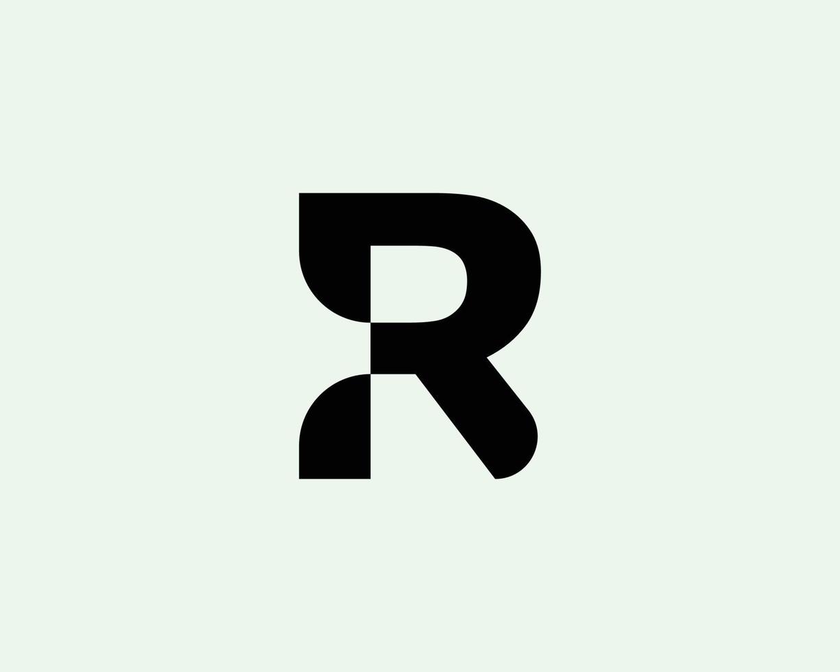 r-Logo-Design-Vektorvorlage vektor