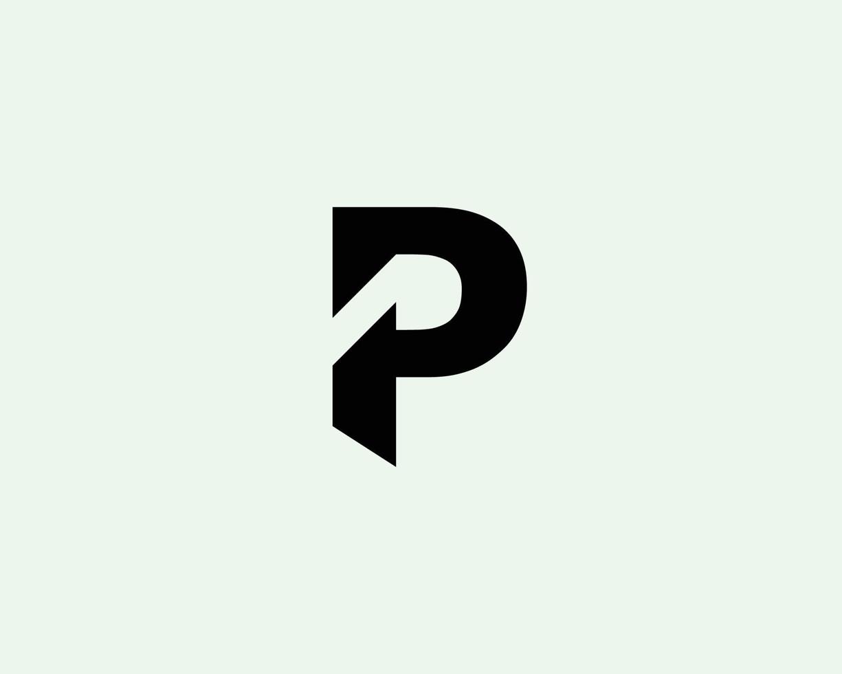 p logotyp design vektor mall