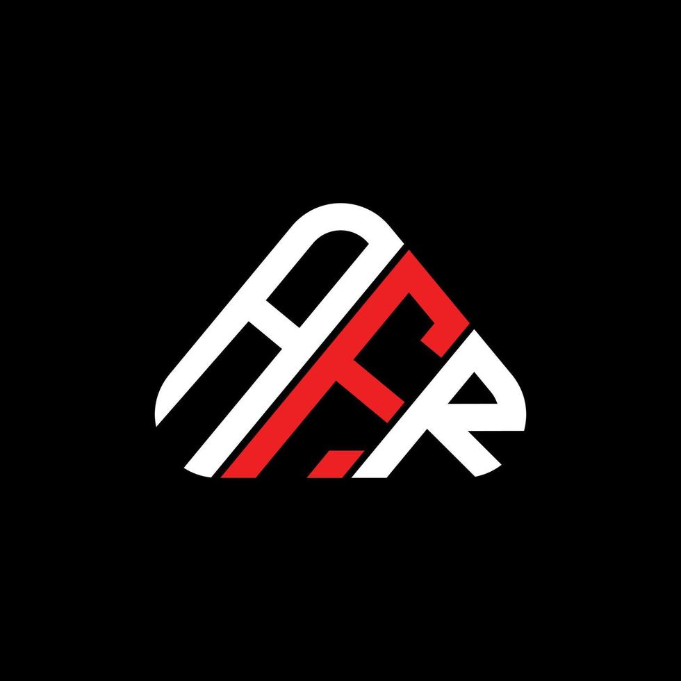 afr brev logotyp kreativ design med vektor grafisk, afr enkel och modern logotyp i triangel form.