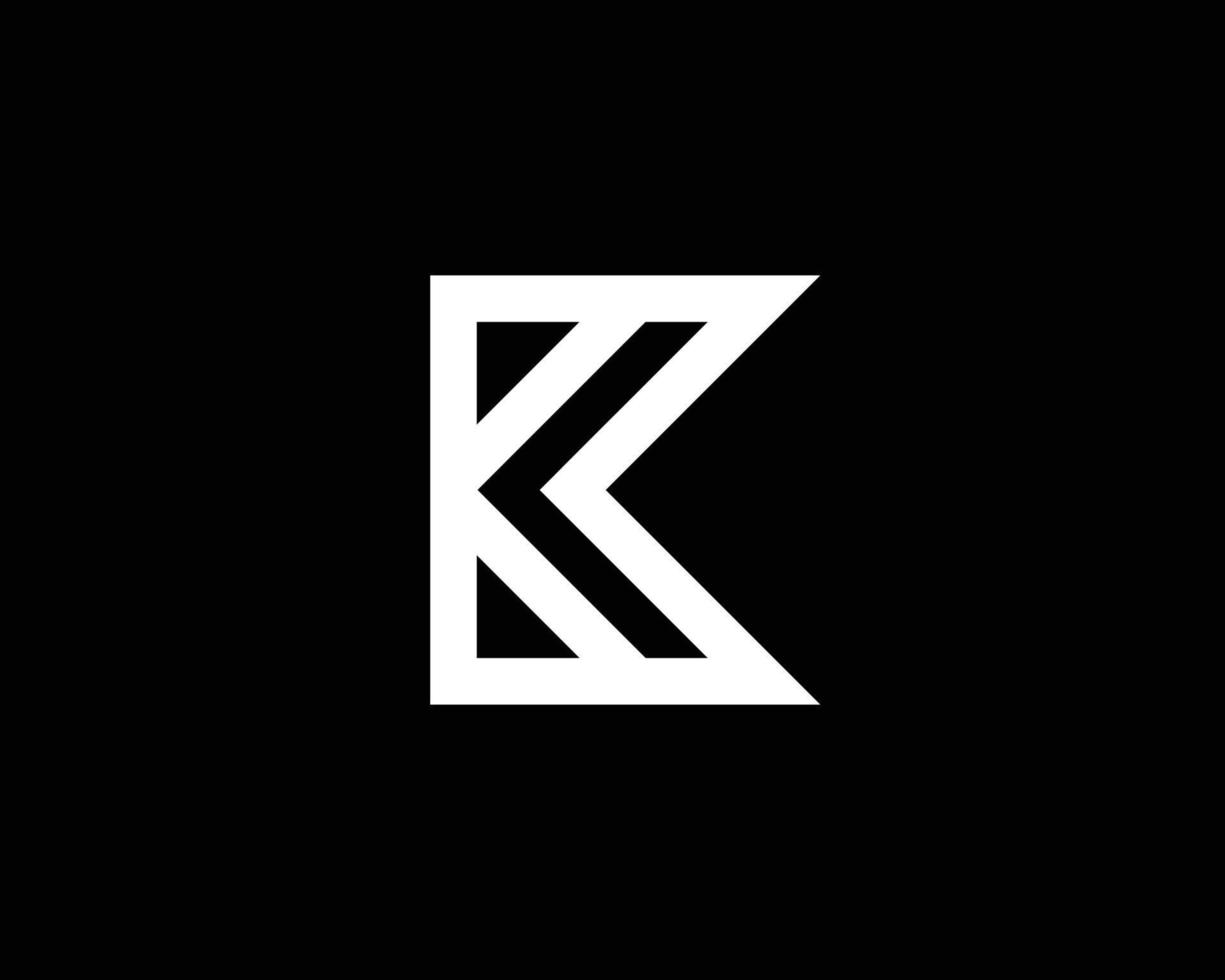 k logotyp design vektor mall