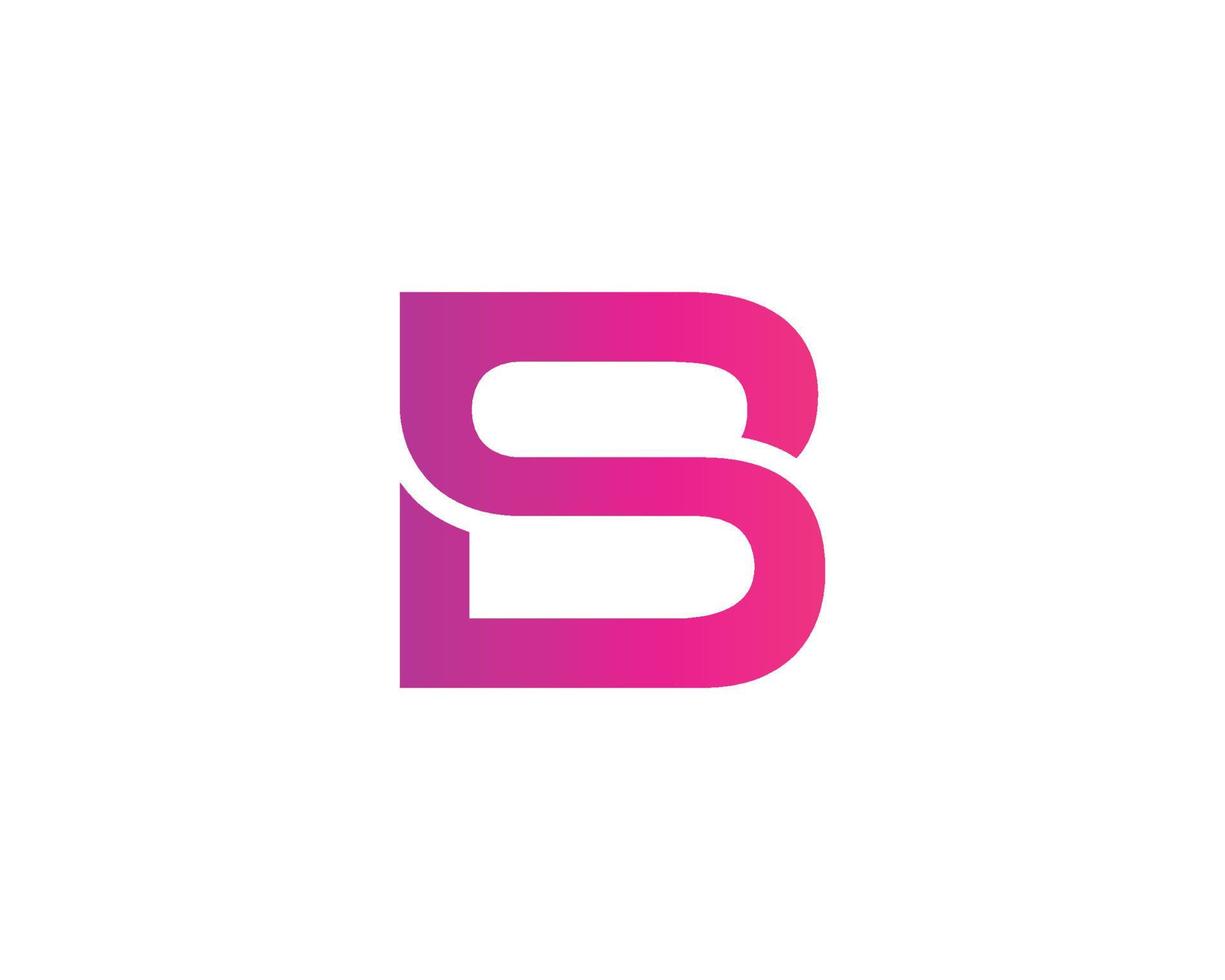 bs sb-Logo-Design-Vektorvorlage vektor