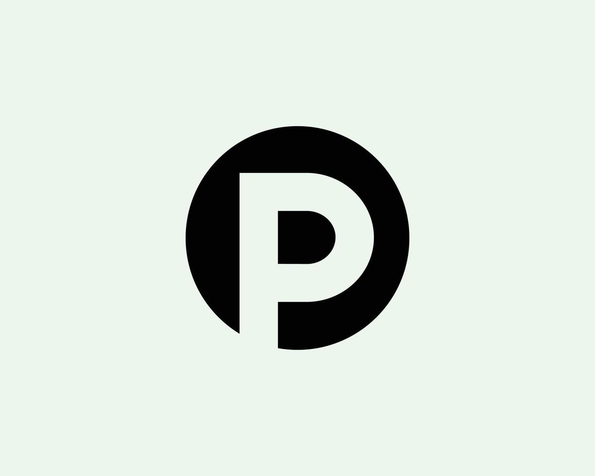 p logotyp design vektor mall