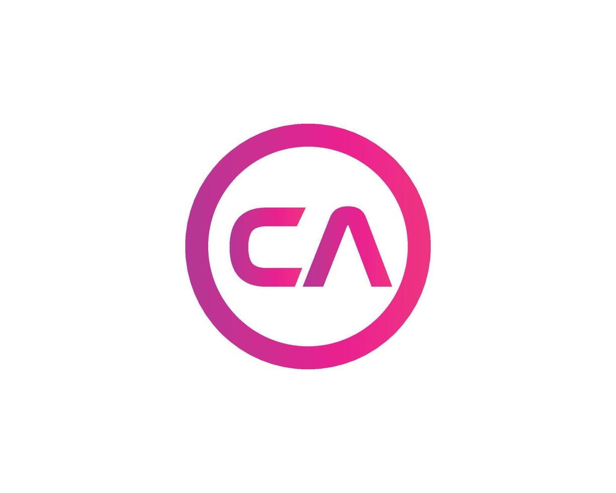 ca ac-Logo-Design-Vektorvorlage vektor