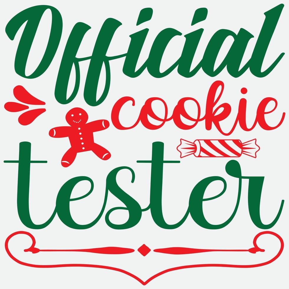 officiell cookietestare vektor