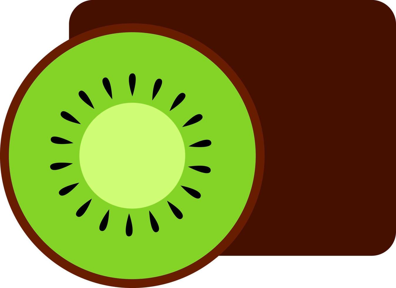 Cartoon-Kiwi mit Textraum vektor