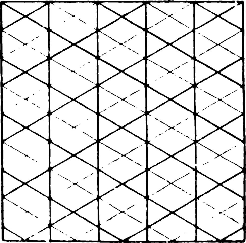 tessellation, årgång illustration. vektor