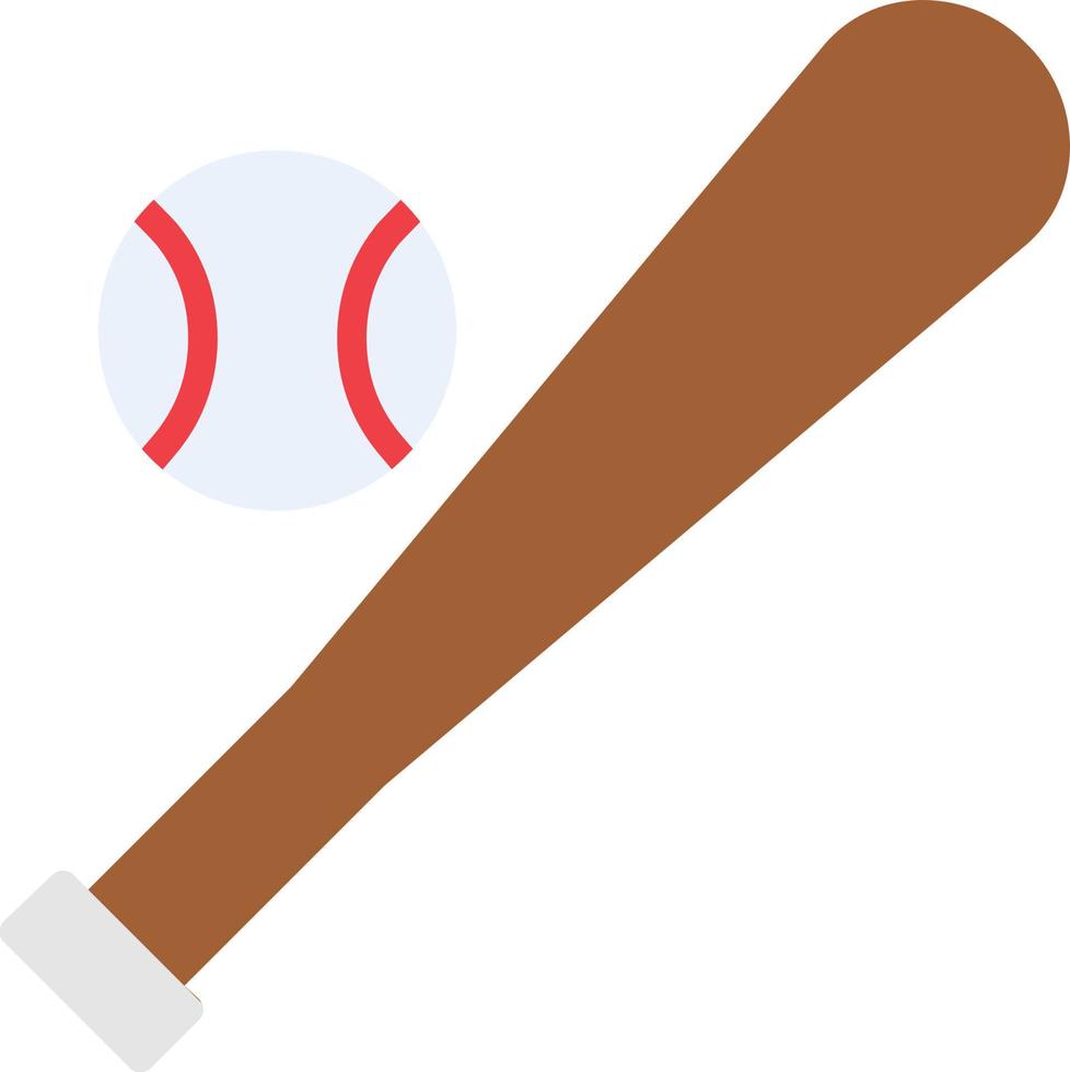 Baseball-Flachsymbol vektor
