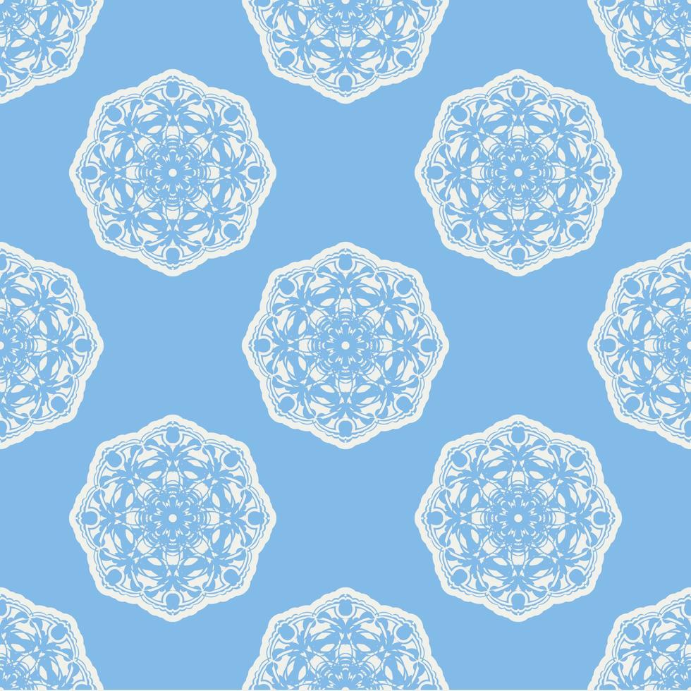 quatrefoil geometrisk sömlös mönster, bakgrund, vektor illustration i mynta blå, mjuk turkos Färg och vit.