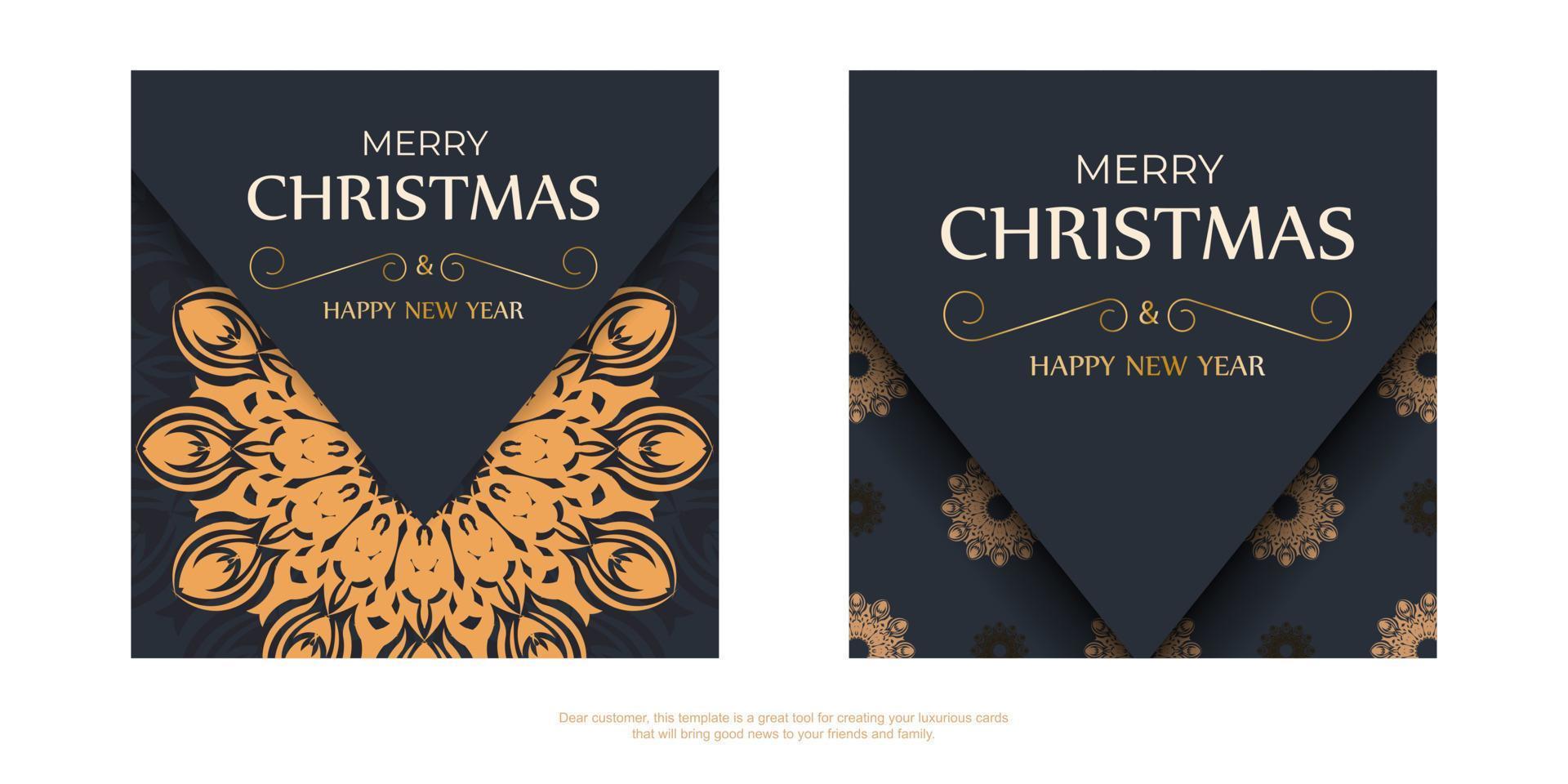 Frohe Weihnachten druckfertiges graues Kartendesign mit orangefarbenen Ornamenten. Plakatvorlage frohes neues Jahr und Wintermuster. vektor