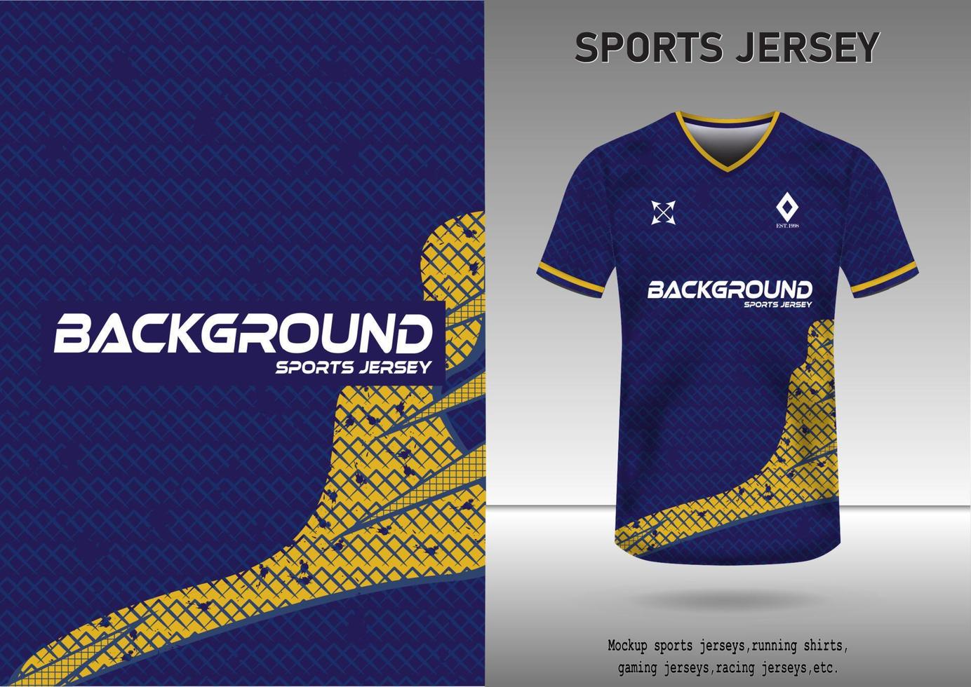 mockup, sporter jersey bakgrund, fotboll, löpning skjorta vektor