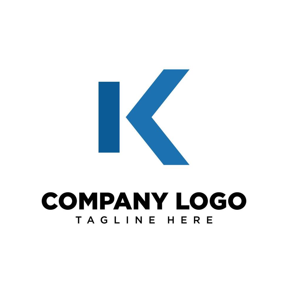 logotyp design brev k lämplig för företag, gemenskap, personlig logotyper, varumärke logotyper vektor