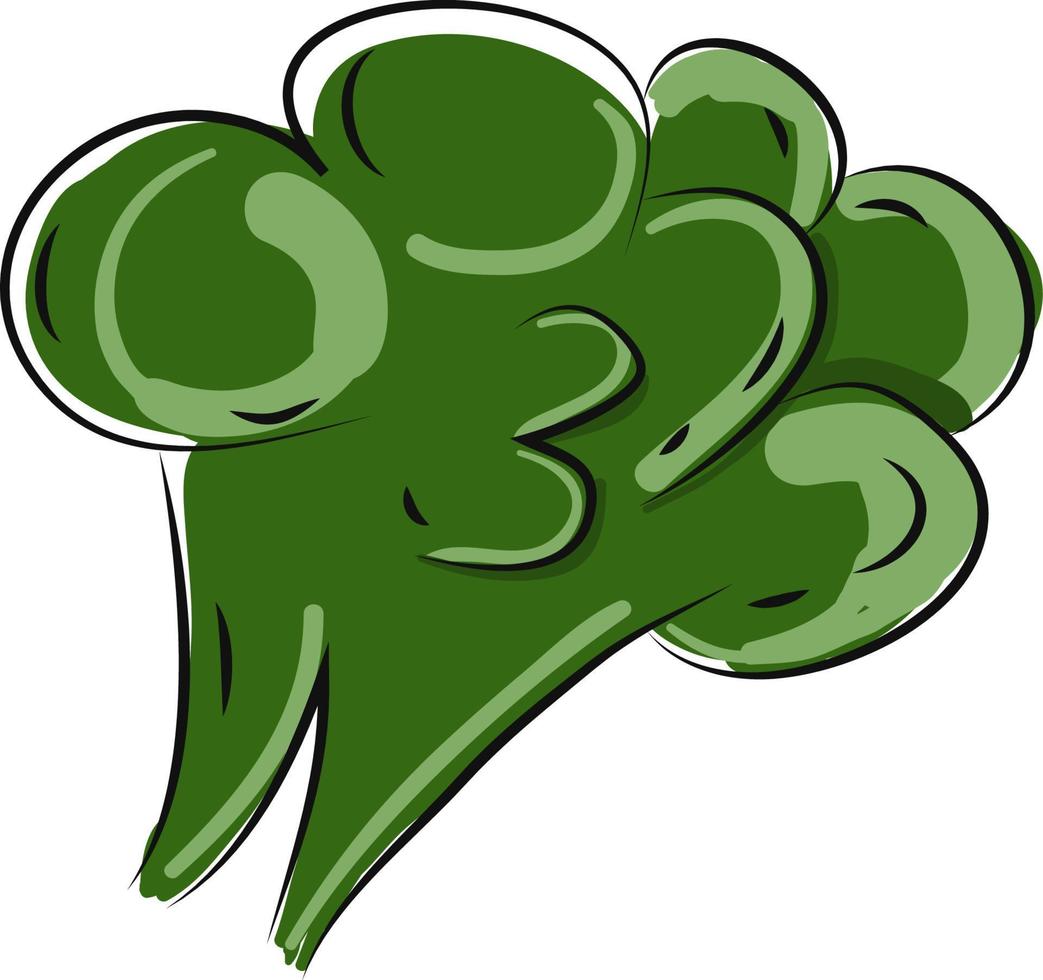 en broccoli formad tycka om en träd, vektor eller Färg illustration.