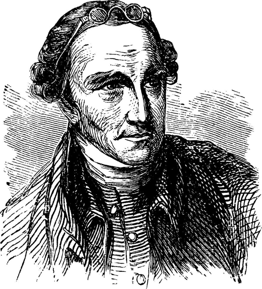 patrick henry, årgång illustration vektor