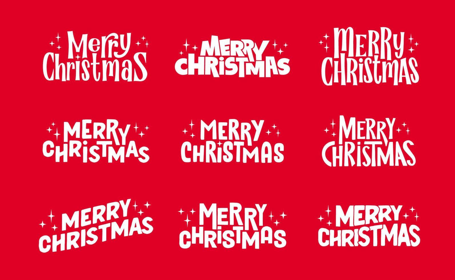 frohe weihnachten schriftzug typografisches design. Textdesign für Weihnachtsferien. vektor