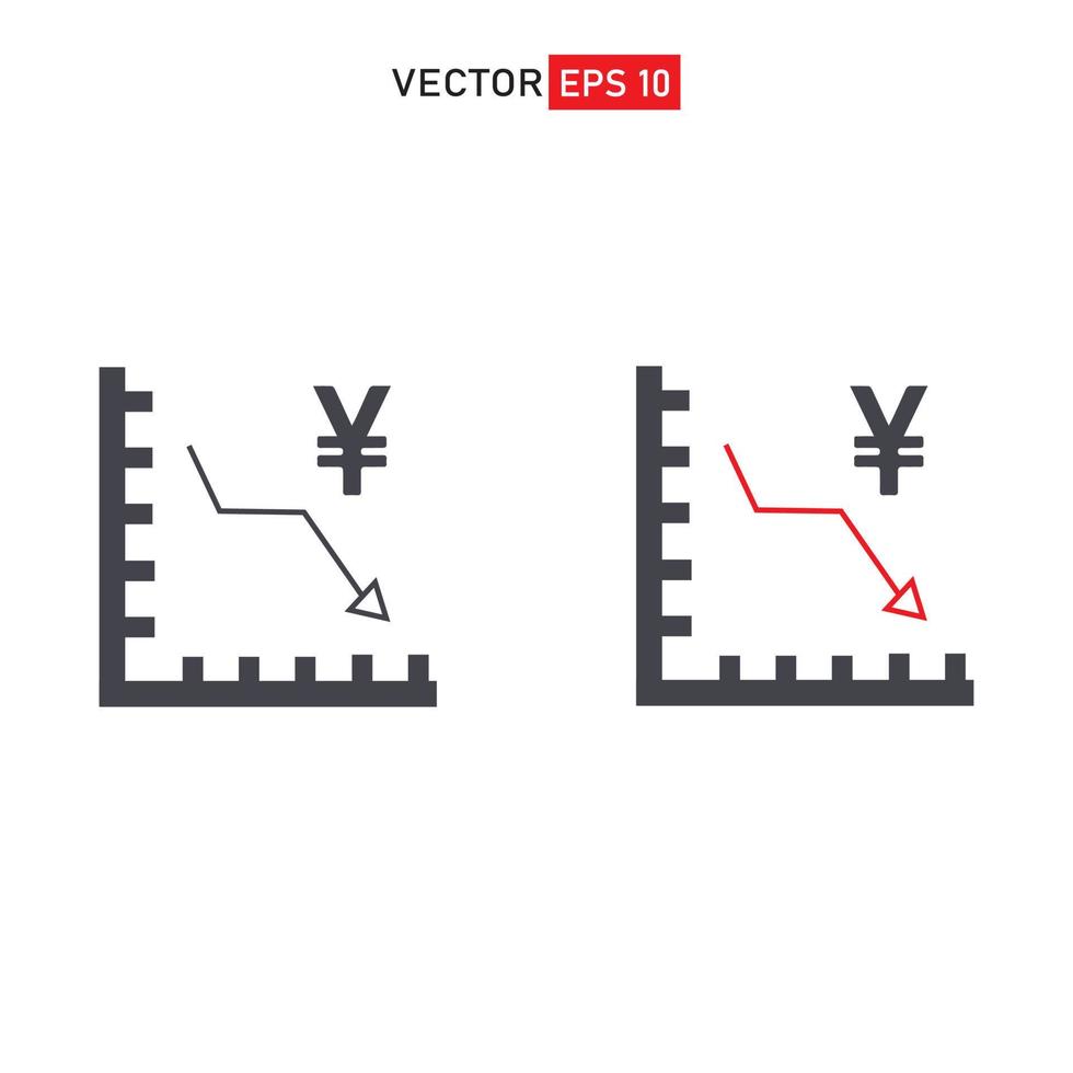 ekonomi ikon eller logotyp vektor