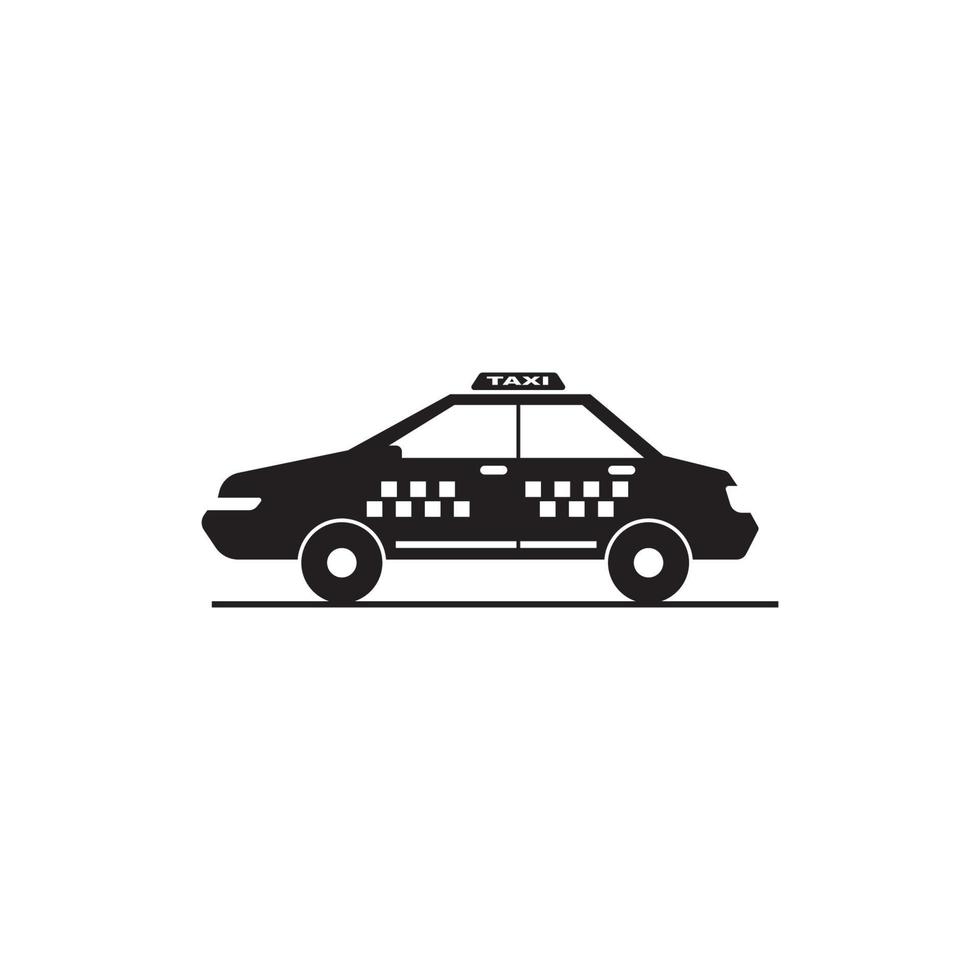 taxi ikon logotyp, vektor design