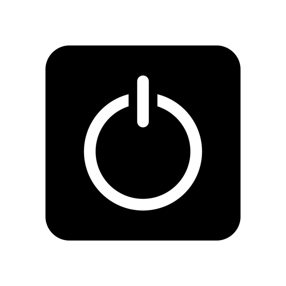 Power-Button-Icon-Vektor-Design-Vorlagen vektor