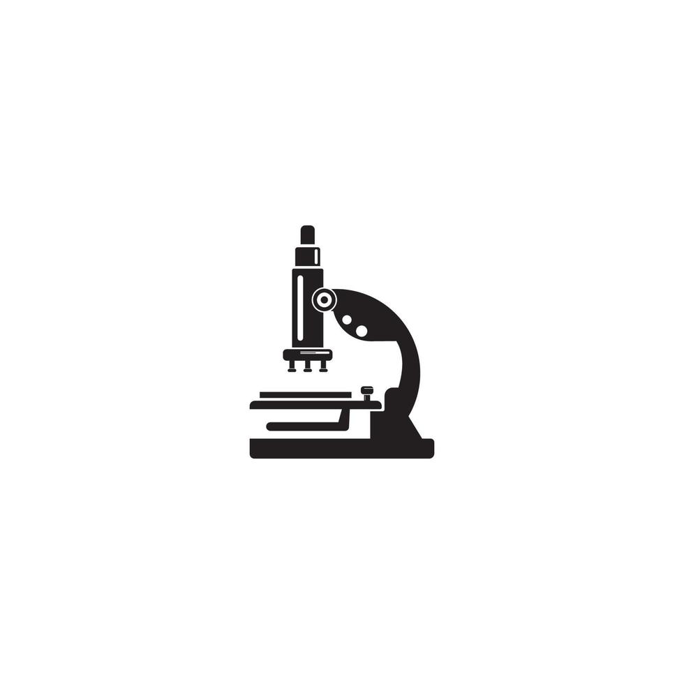Mikroskop-Symbolvektor, Logo-Design-Illustration vektor