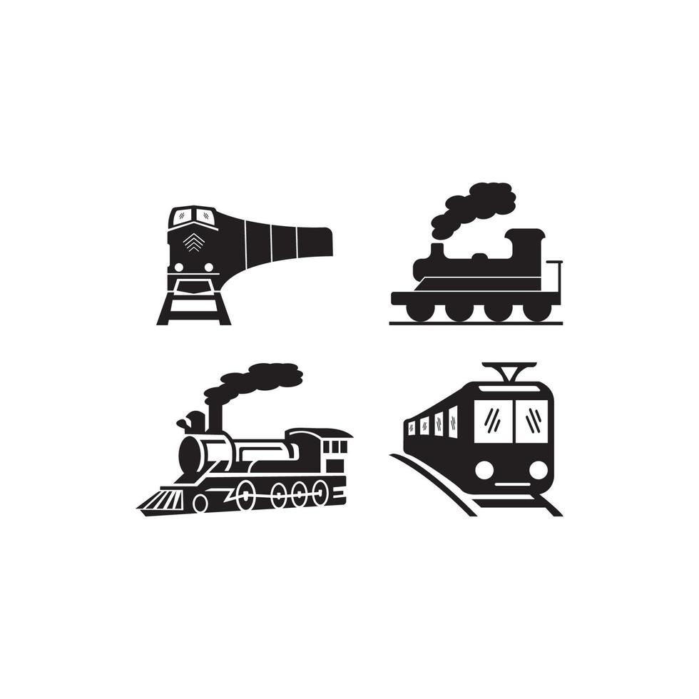 Eisenbahn-Symbol-Vektor-Illustration-Logo vektor