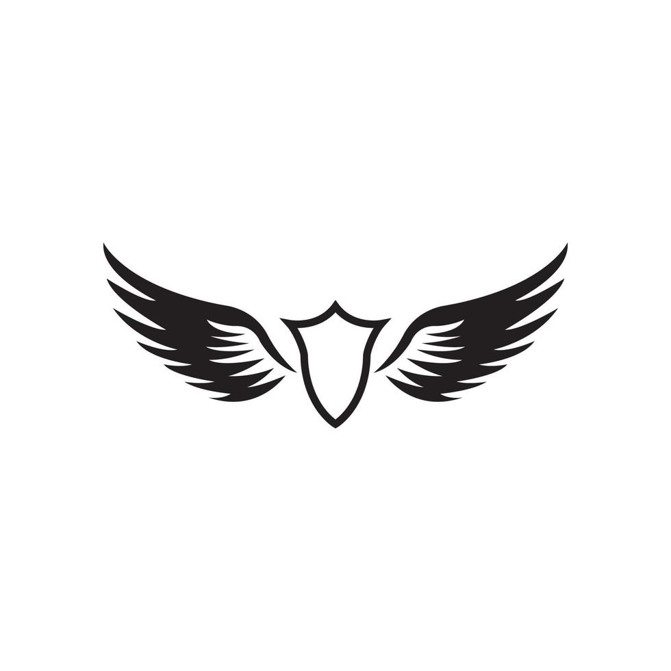 Flügel-Logo-Vorlage Vektor-Symbol-Illustration vektor