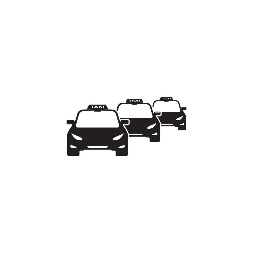 Taxi-Symbol-Logo, Vektordesign vektor