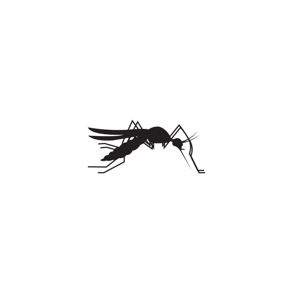 Mückenvektorsymbol, Illustrationsdesign vektor