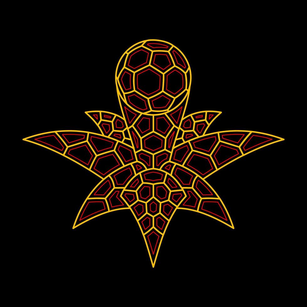 linje konst fotboll, logotyp av fotboll, fotboll element, mästare liga, enkel och modern design.. vektor