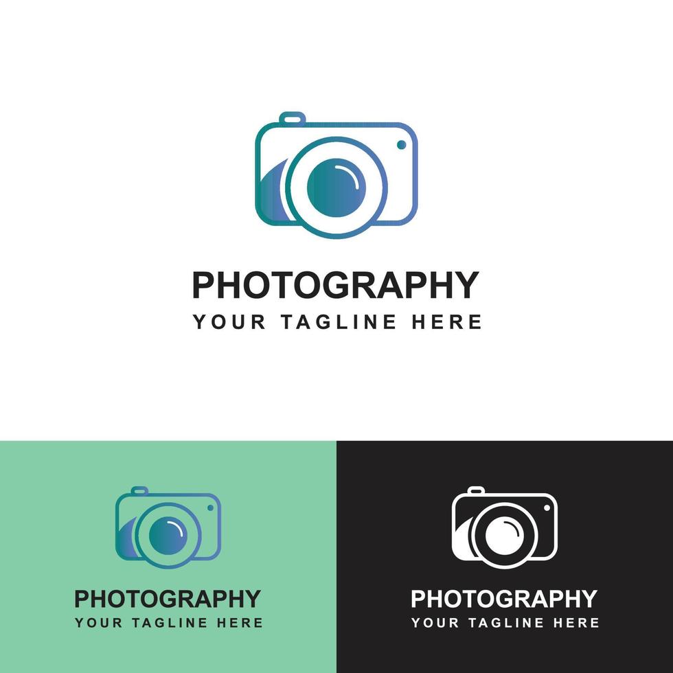 Fotografie-Logo-Design-Vorlage-Kamera-Studio-Fotografie-Logo. vektor