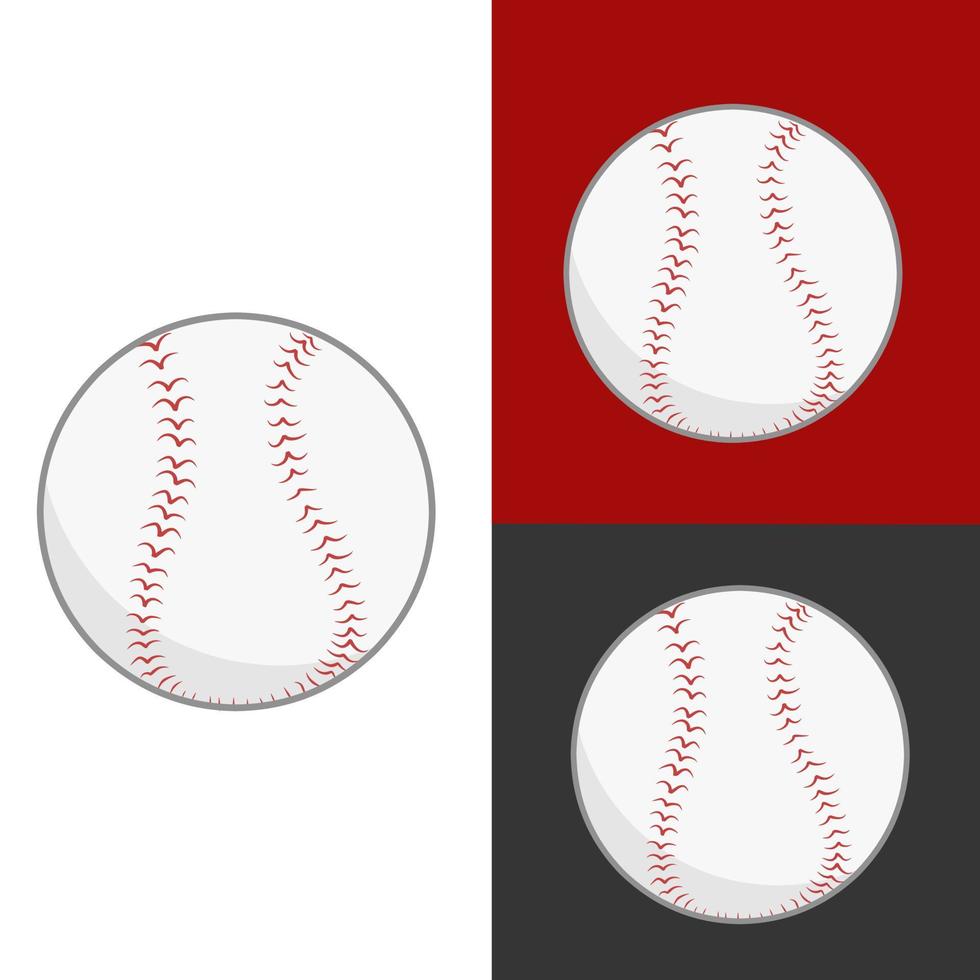 Illustrationsvektor des Baseballballs lokalisiert auf Weiß in Png vektor