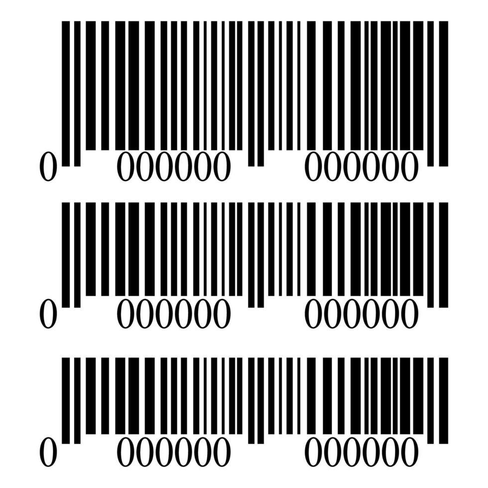 Barcode auf weißem Hintergrund vektor